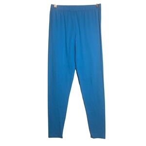 WinWin Super Soft Leggings Blue Stretch Knit Slim Fit Pants Womens Size S-L